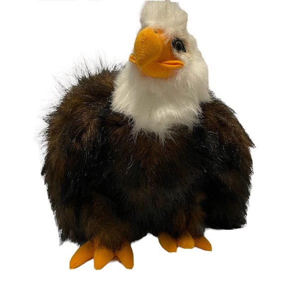 Vintage 90s Kellytoy Bald Eagle Bird Plush 14” Stuffed Animal Toy Americana - Picture 1 of 12